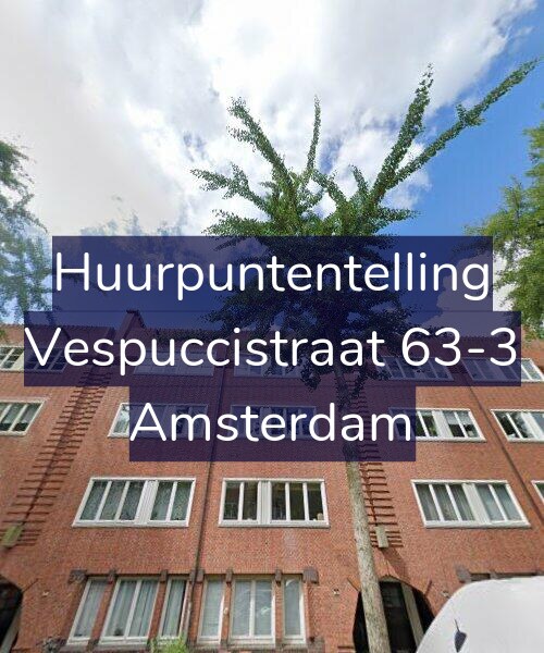 Foto gevel Huurpuntentelling voor Vespuccistraat 63-3, Amsterdam