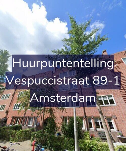 Foto gevel Huurpuntentelling voor Vespuccistraat 89-1, Amsterdam