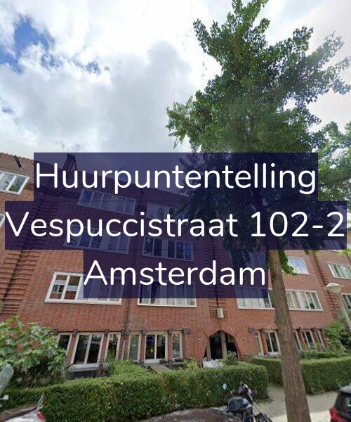 Foto gevel Huurpuntentelling voor Vespuccistraat 102-2, Amsterdam