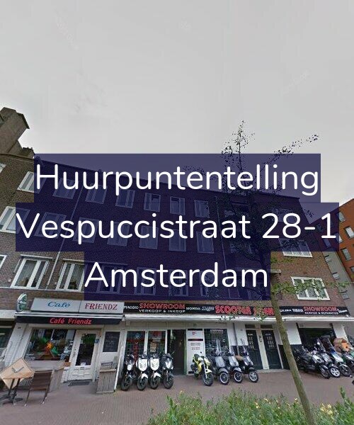 Foto gevel Huurpuntentelling voor Vespuccistraat 28-1, Amsterdam