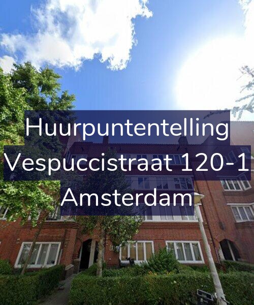 Foto gevel Huurpuntentelling voor Vespuccistraat 120-1, Amsterdam