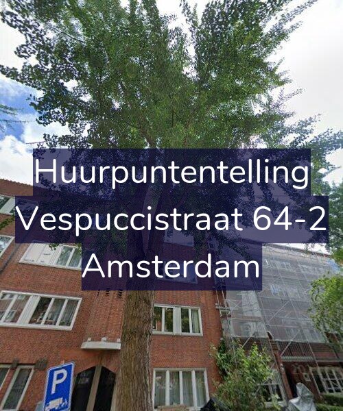 Foto gevel Huurpuntentelling voor Vespuccistraat 64-2, Amsterdam