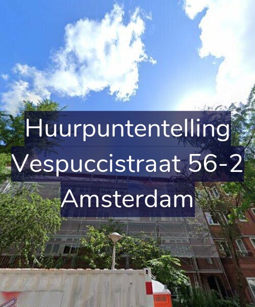 Foto gevel Huurpuntentelling voor Vespuccistraat 56-2, Amsterdam