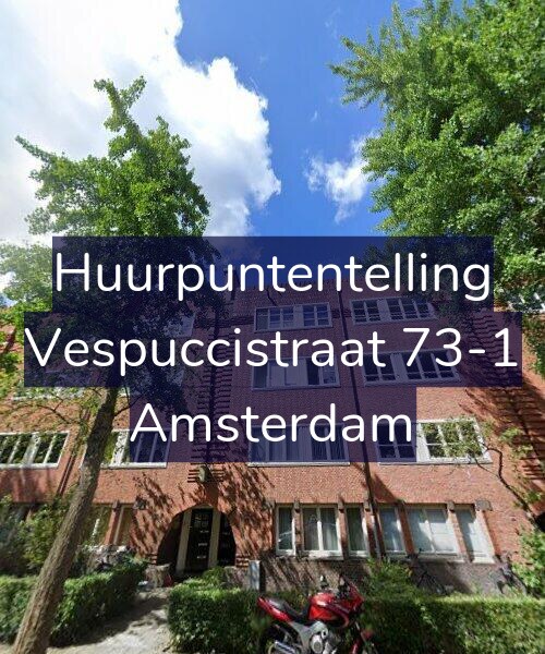 Foto gevel Huurpuntentelling voor Vespuccistraat 73-1, Amsterdam