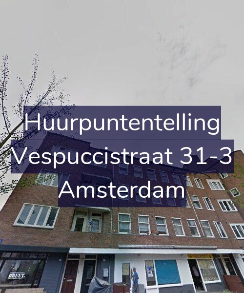 Foto gevel Huurpuntentelling voor Vespuccistraat 31-3, Amsterdam