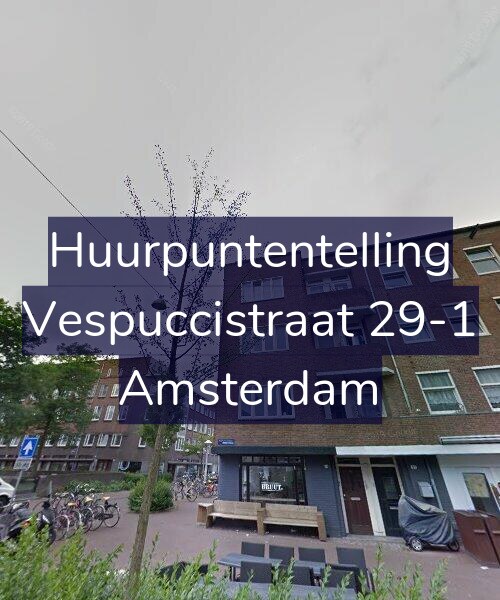 Foto gevel Huurpuntentelling voor Vespuccistraat 29-1, Amsterdam