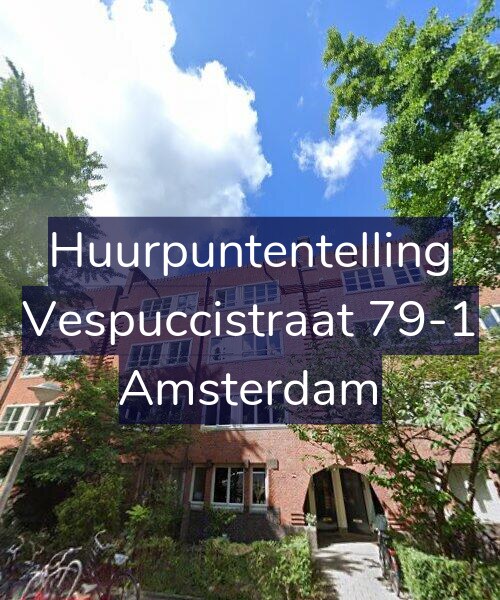 Foto gevel Huurpuntentelling voor Vespuccistraat 79-1, Amsterdam