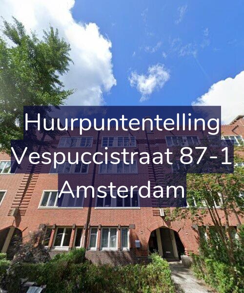Foto gevel Huurpuntentelling voor Vespuccistraat 87-1, Amsterdam