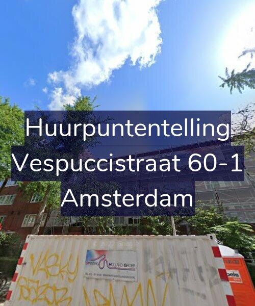 Foto gevel Huurpuntentelling voor Vespuccistraat 60-1, Amsterdam