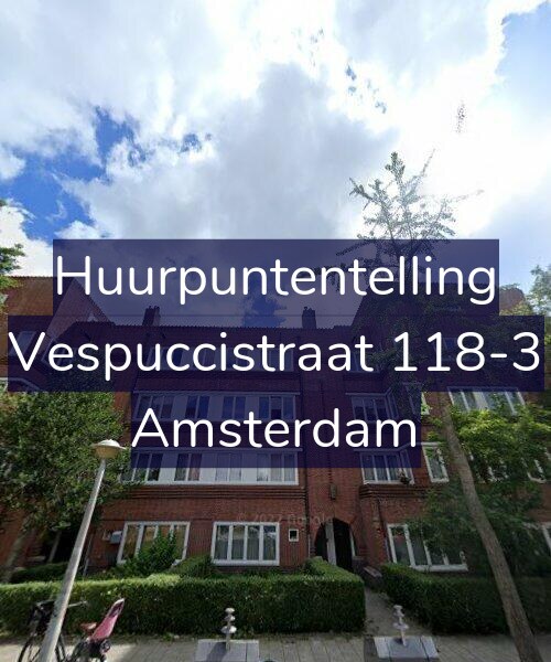 Foto gevel Huurpuntentelling voor Vespuccistraat 118-3, Amsterdam