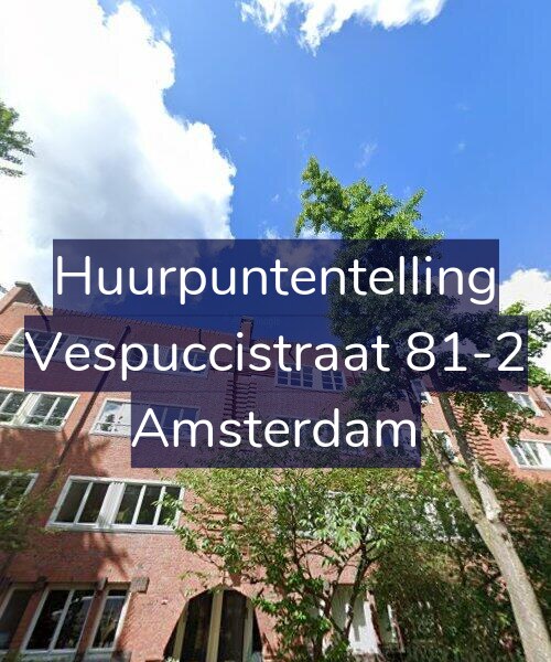 Foto gevel Huurpuntentelling voor Vespuccistraat 81-2, Amsterdam