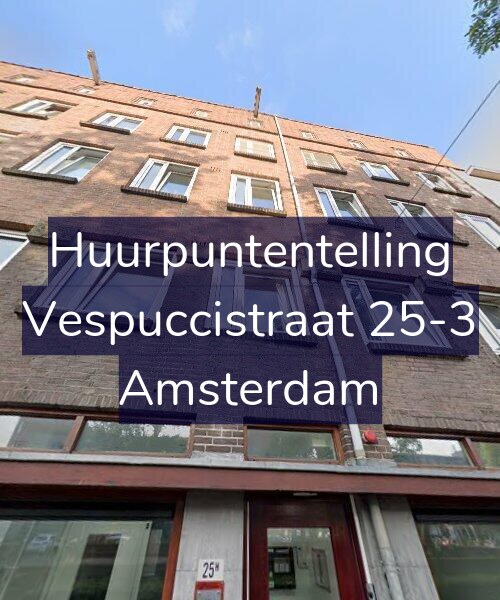 Foto gevel Huurpuntentelling voor Vespuccistraat 25-3, Amsterdam