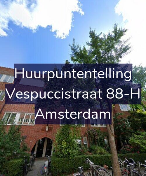 Foto gevel Huurpuntentelling voor Vespuccistraat 88-H, Amsterdam