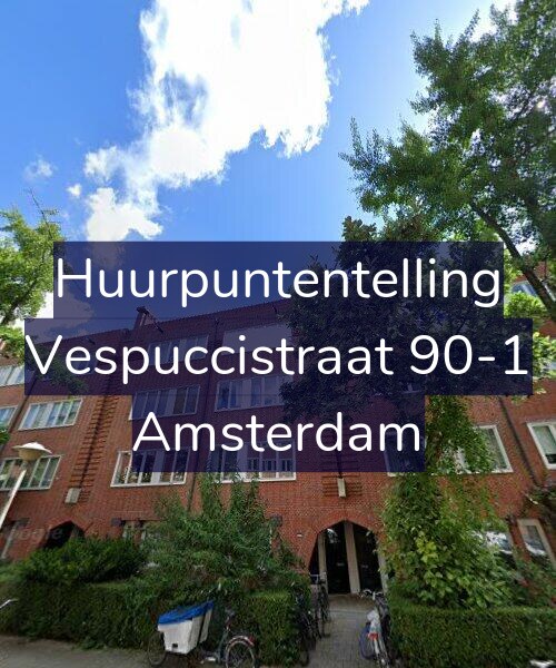 Foto gevel Huurpuntentelling voor Vespuccistraat 90-1, Amsterdam