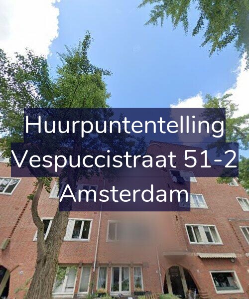 Foto gevel Huurpuntentelling voor Vespuccistraat 51-2, Amsterdam