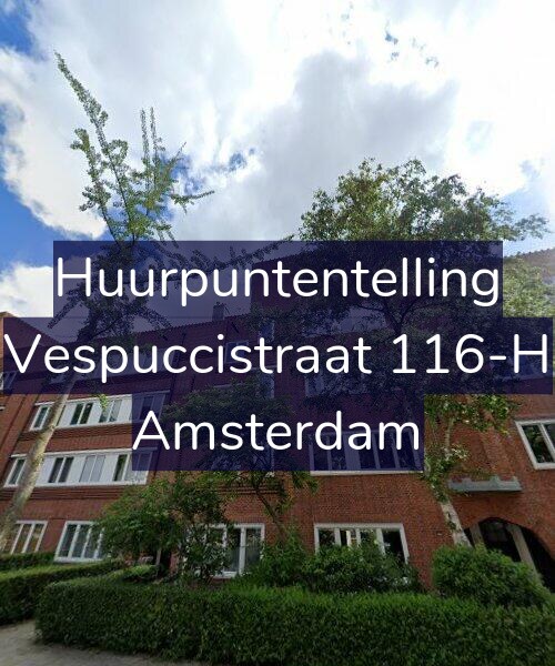 Foto gevel Huurpuntentelling voor Vespuccistraat 116-H, Amsterdam