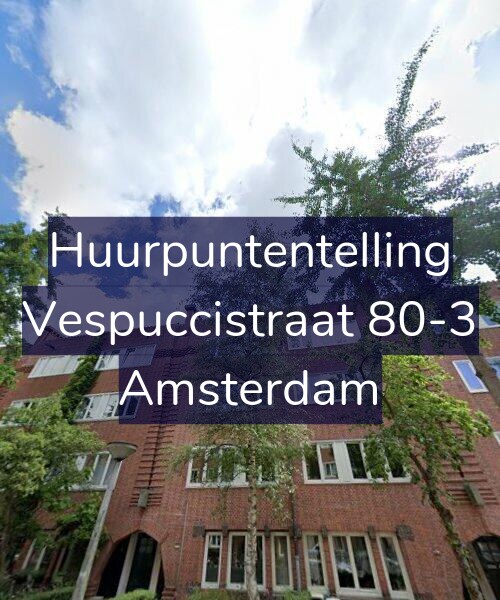 Foto gevel Huurpuntentelling voor Vespuccistraat 80-3, Amsterdam