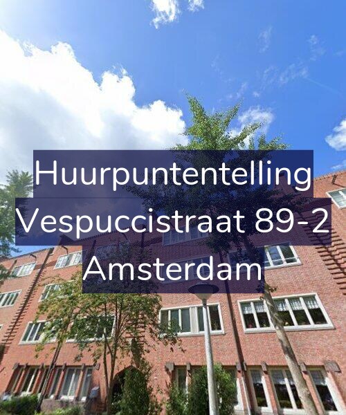 Foto gevel Huurpuntentelling voor Vespuccistraat 89-2, Amsterdam