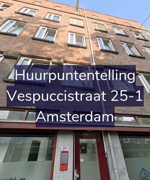 Foto gevel Huurpuntentelling voor Vespuccistraat 25-1, Amsterdam