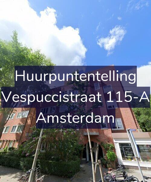 Foto gevel Huurpuntentelling voor Vespuccistraat 115-A, Amsterdam