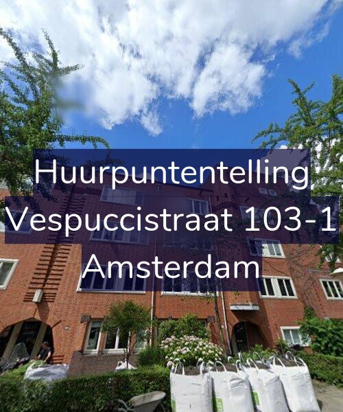 Foto gevel Huurpuntentelling voor Vespuccistraat 103-1, Amsterdam