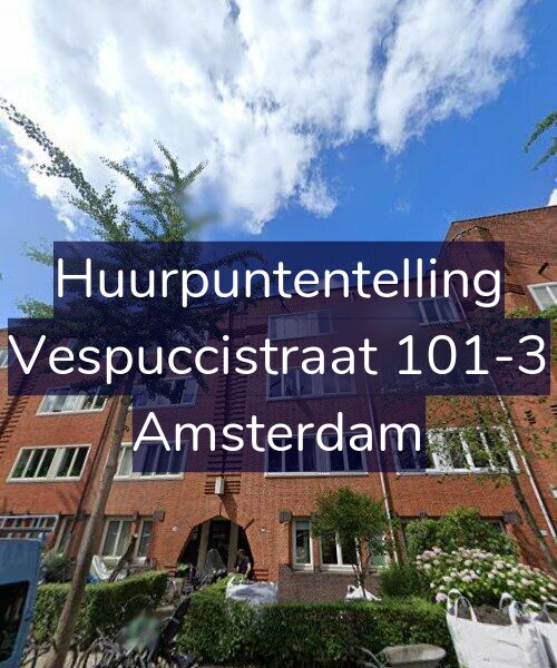 Foto gevel Huurpuntentelling voor Vespuccistraat 101-3, Amsterdam