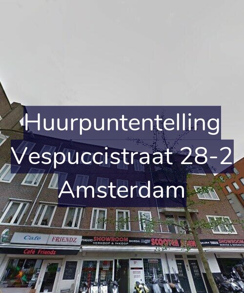 Foto gevel Huurpuntentelling voor Vespuccistraat 28-2, Amsterdam