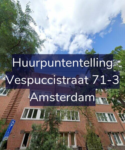 Foto gevel Huurpuntentelling voor Vespuccistraat 71-3, Amsterdam