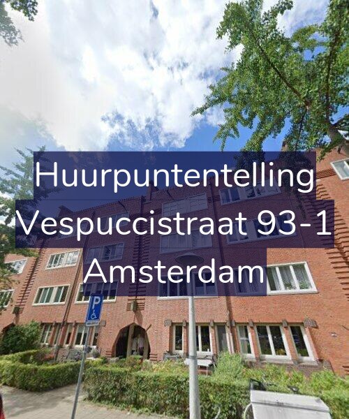 Foto gevel Huurpuntentelling voor Vespuccistraat 93-1, Amsterdam