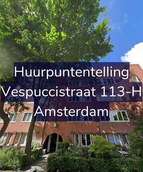 Foto gevel Huurpuntentelling voor Vespuccistraat 113-H, Amsterdam