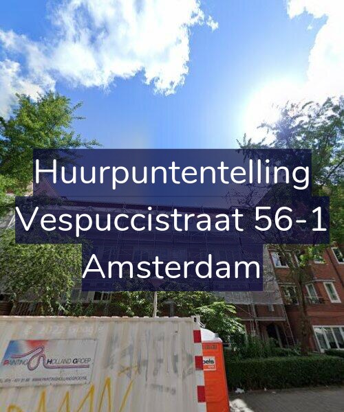 Foto gevel Huurpuntentelling voor Vespuccistraat 56-1, Amsterdam