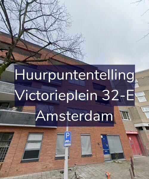 Foto gevel Huurpuntentelling voor Victorieplein 32-E, Amsterdam
