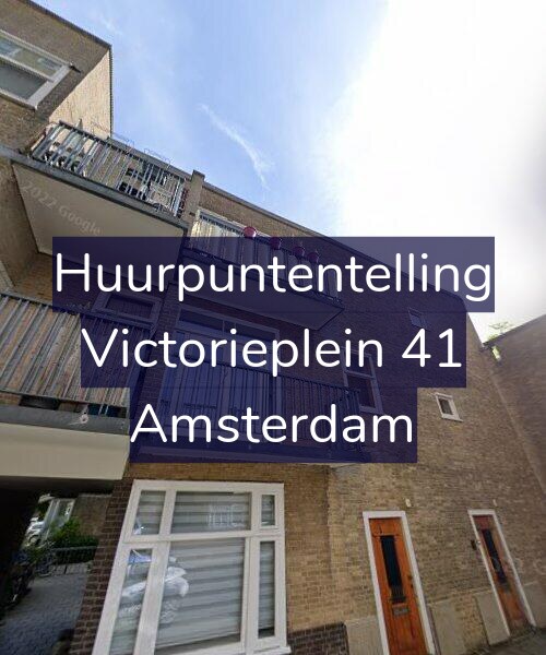Foto gevel Huurpuntentelling voor Victorieplein 41, Amsterdam