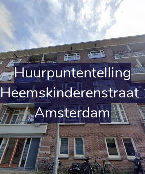 Foto gevel Huurpuntentelling voor Vier Heemskinderenstraat 13-1, Amsterdam