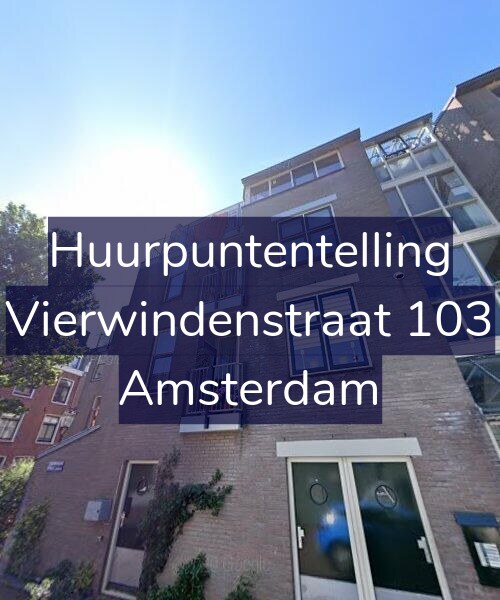 Foto gevel Huurpuntentelling voor Vierwindenstraat 103, Amsterdam