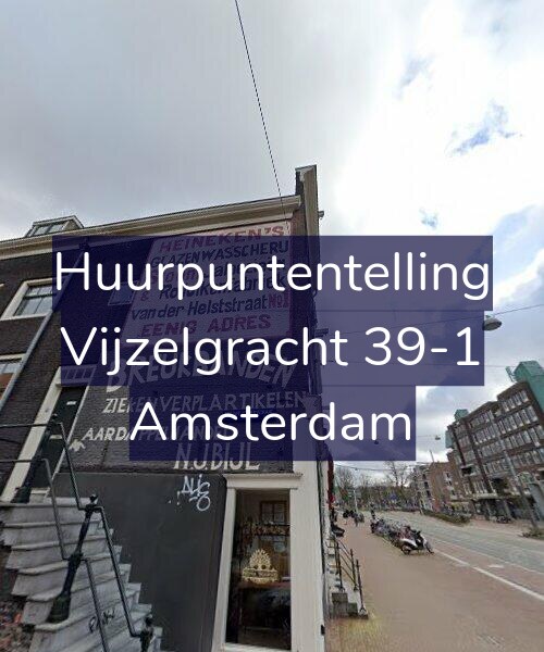 Foto gevel Huurpuntentelling voor Vijzelgracht 39-1, Amsterdam