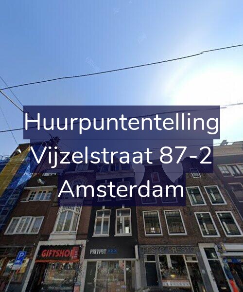 Foto gevel Huurpuntentelling voor Vijzelstraat 87-2, Amsterdam