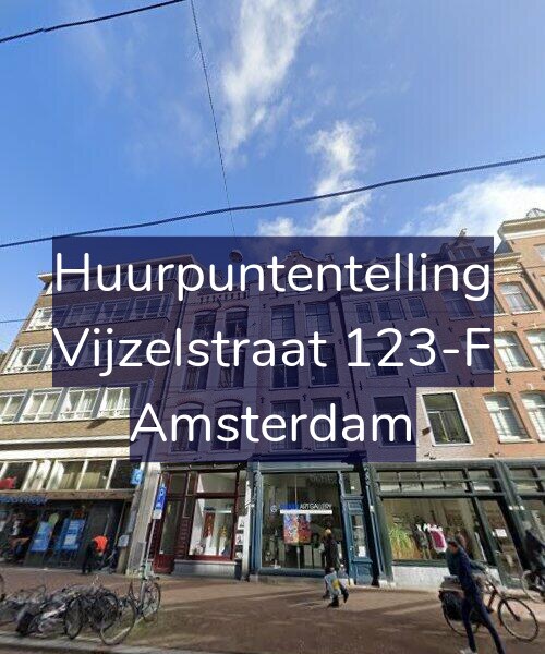 Foto gevel Huurpuntentelling voor Vijzelstraat 123-F, Amsterdam