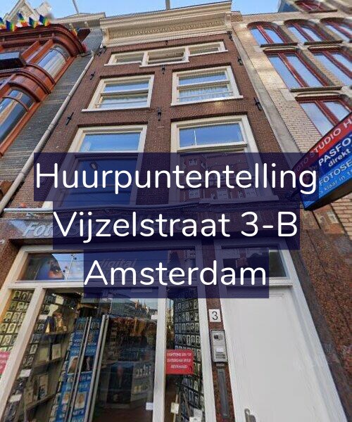 Foto gevel Huurpuntentelling voor Vijzelstraat 3-B, Amsterdam