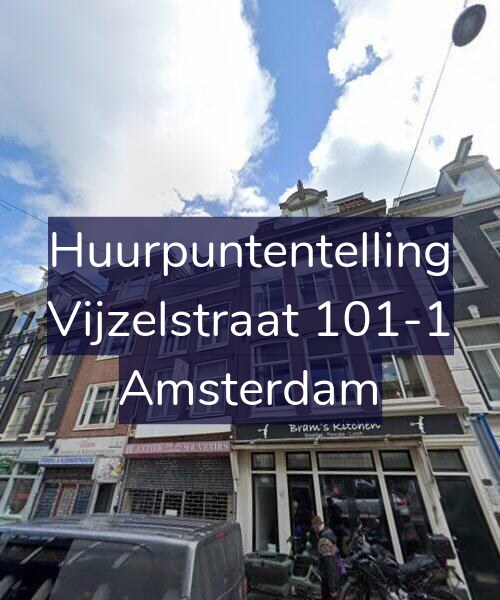 Foto gevel Huurpuntentelling voor Vijzelstraat 101-1, Amsterdam