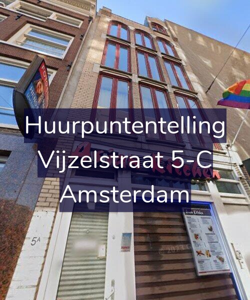 Foto gevel Huurpuntentelling voor Vijzelstraat 5-C, Amsterdam