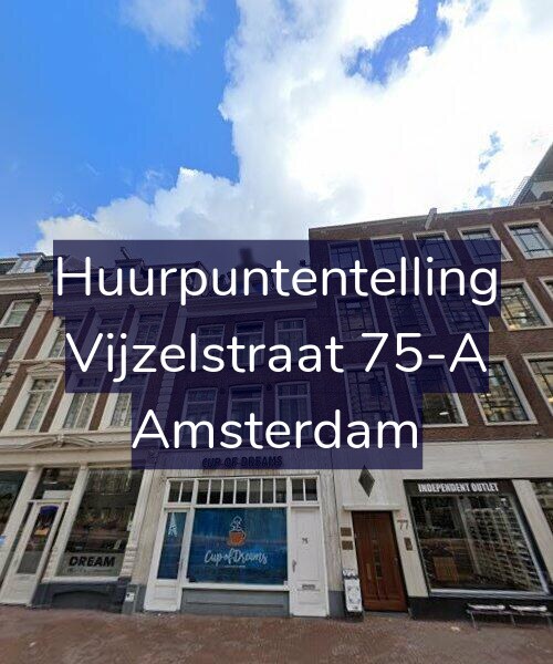 Foto gevel Huurpuntentelling voor Vijzelstraat 75-A, Amsterdam