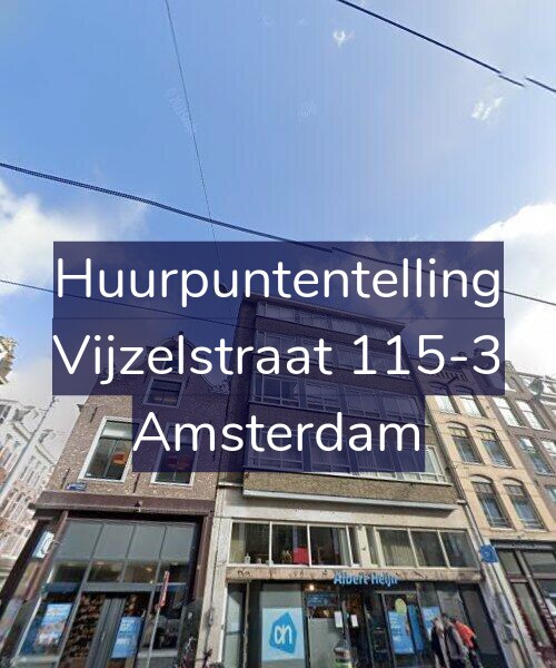 Foto gevel Huurpuntentelling voor Vijzelstraat 115-3, Amsterdam