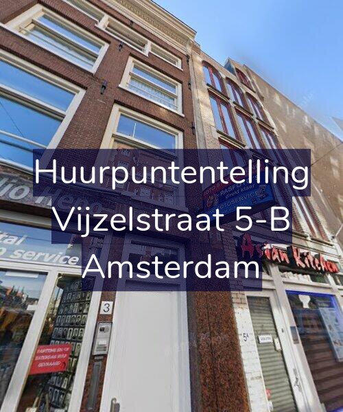 Foto gevel Huurpuntentelling voor Vijzelstraat 5-B, Amsterdam