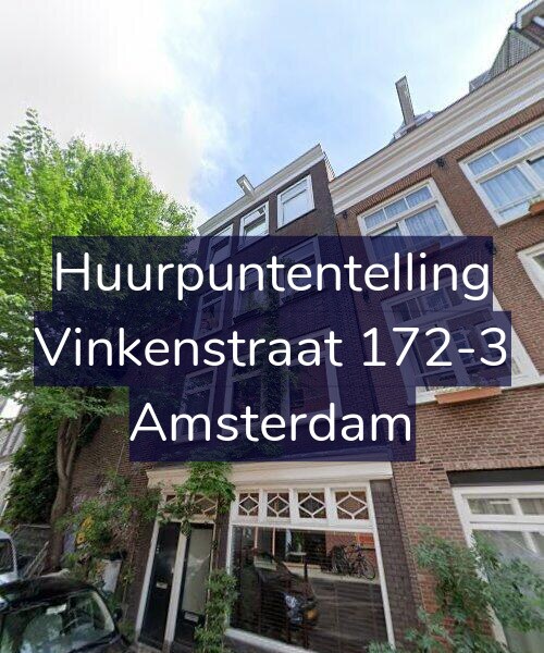 Foto gevel Huurpuntentelling voor Vinkenstraat 172-3, Amsterdam