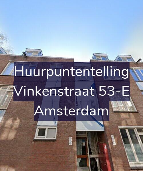 Foto gevel Huurpuntentelling voor Vinkenstraat 53-E, Amsterdam