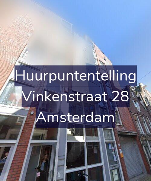 Foto gevel Huurpuntentelling voor Vinkenstraat 28, Amsterdam