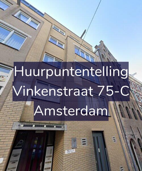 Foto gevel Huurpuntentelling voor Vinkenstraat 75-C, Amsterdam