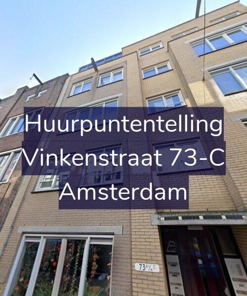 Foto gevel Huurpuntentelling voor Vinkenstraat 73-C, Amsterdam