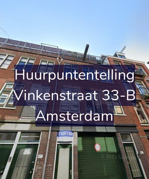 Foto gevel Huurpuntentelling voor Vinkenstraat 33-B, Amsterdam